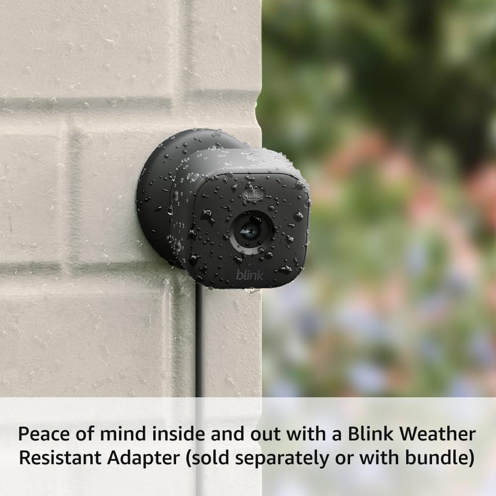 imageBlink Mini 2 with 1Year Plus Subscription 2 Cameras White Plugin smart security camera HD night view in color builtin spotlight motion detection Works with AlexaBlack