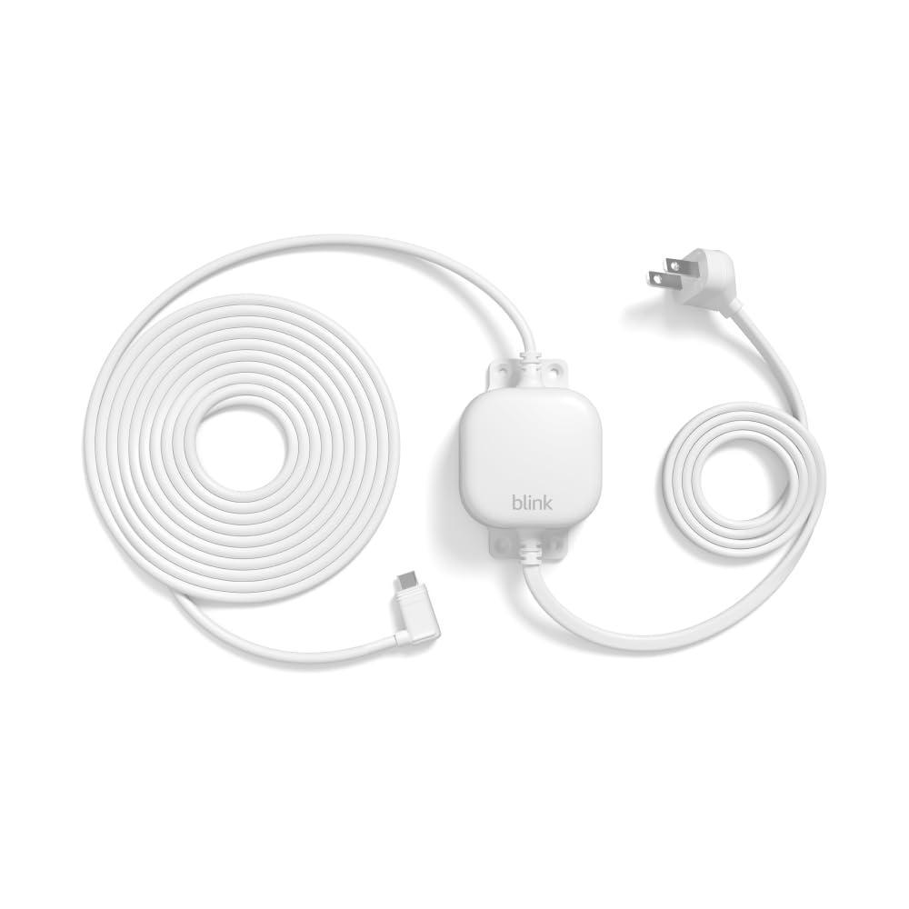 imageBlink Weather Resistant 13ft Power Adapter for Blink Mini 2 Mini 2K Outdoor 4 and Outdoor 2K BlackWhite
