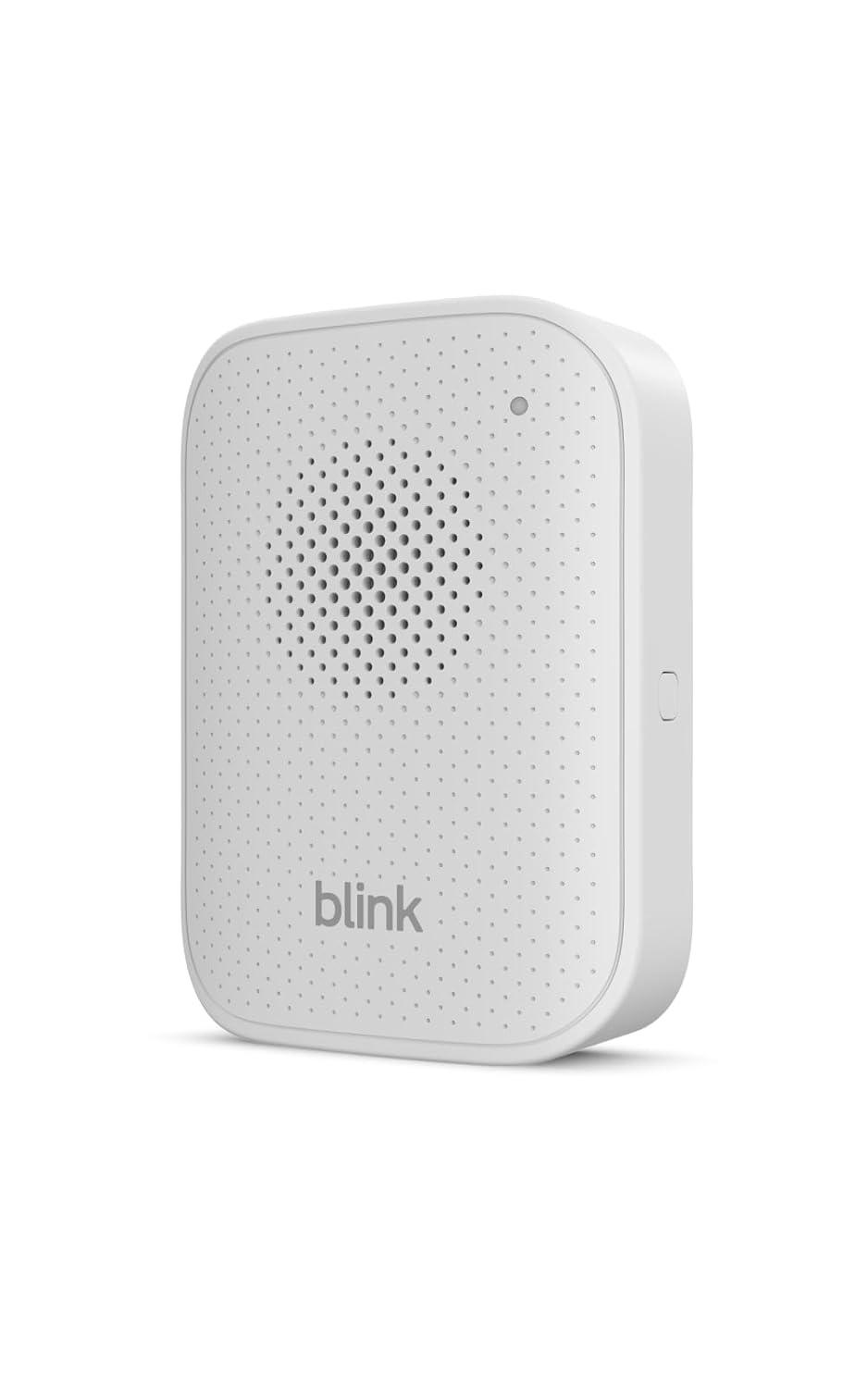 imageBlink Chime newest model Realtime audible alerts you can hear anywhere in your home easy plugin installation works with all Blink doorbells