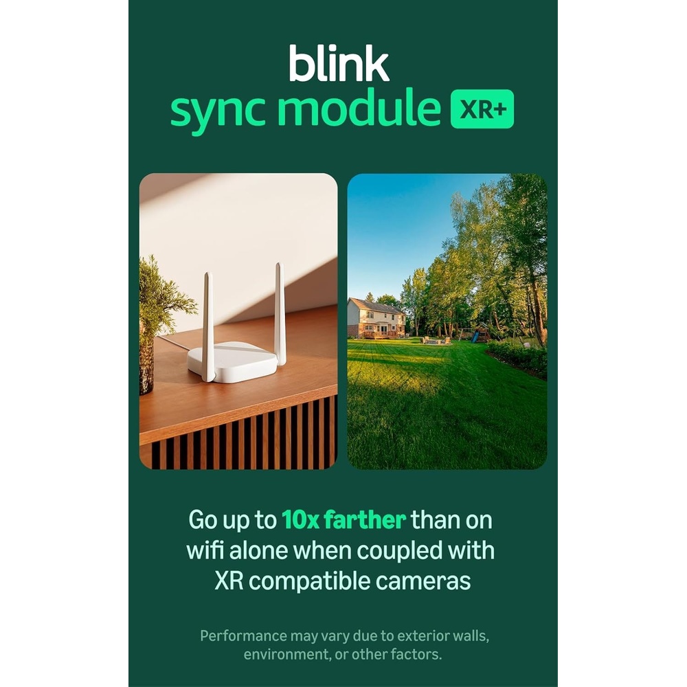 image:imageBlink Sync Module XR newest model System Hub for Blink devices with extended range for Outdoor 4 10x security coverage powered by Blinks proprietary XR technology