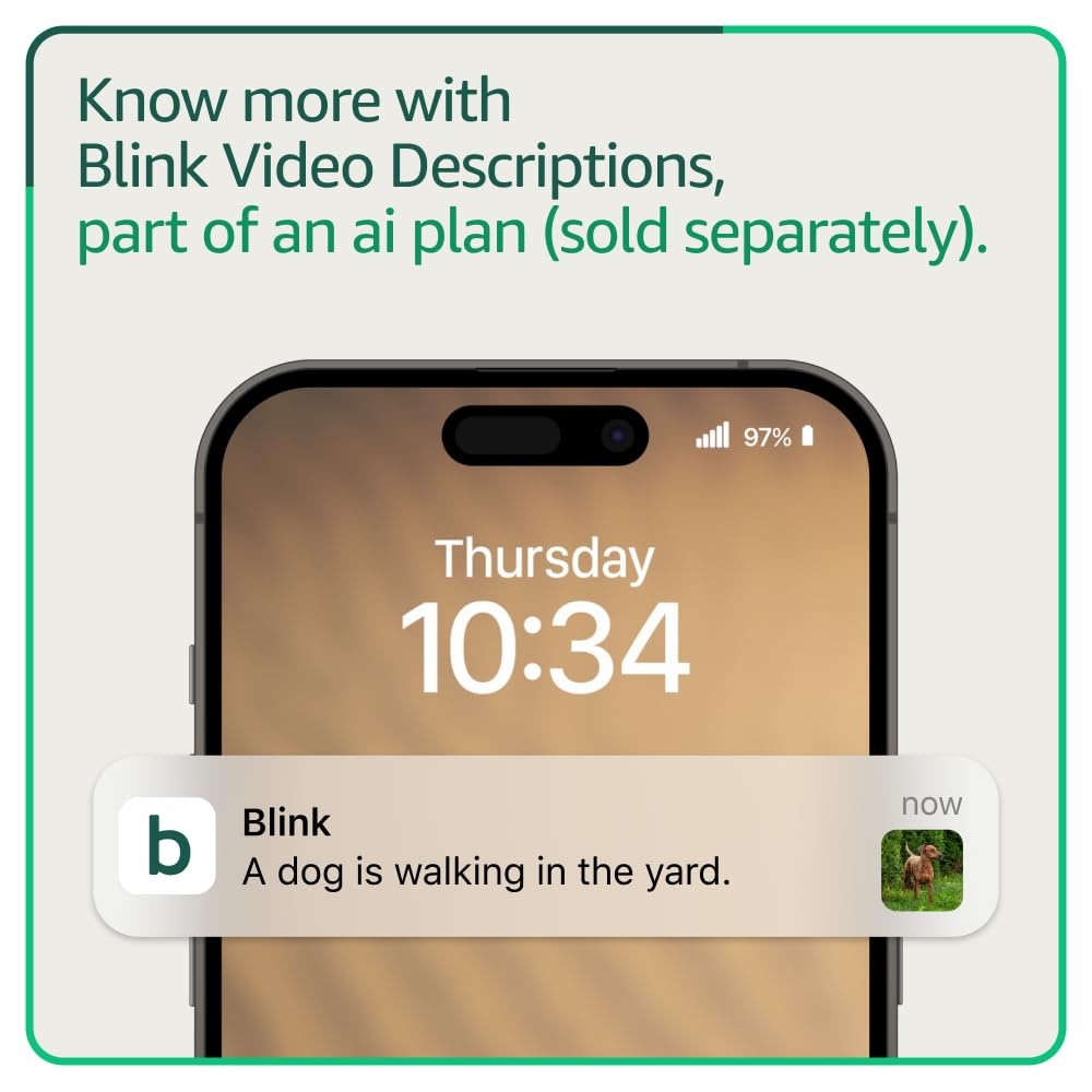 image:imageBlink Video Doorbell with1Year Basic plan Headtotoe HD view twoyear battery life and simple setup Sync Module Core included System Black